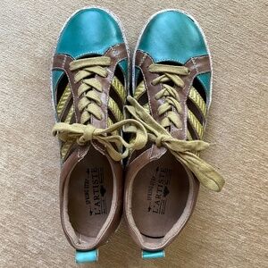 L’ Artiste leather sneakers